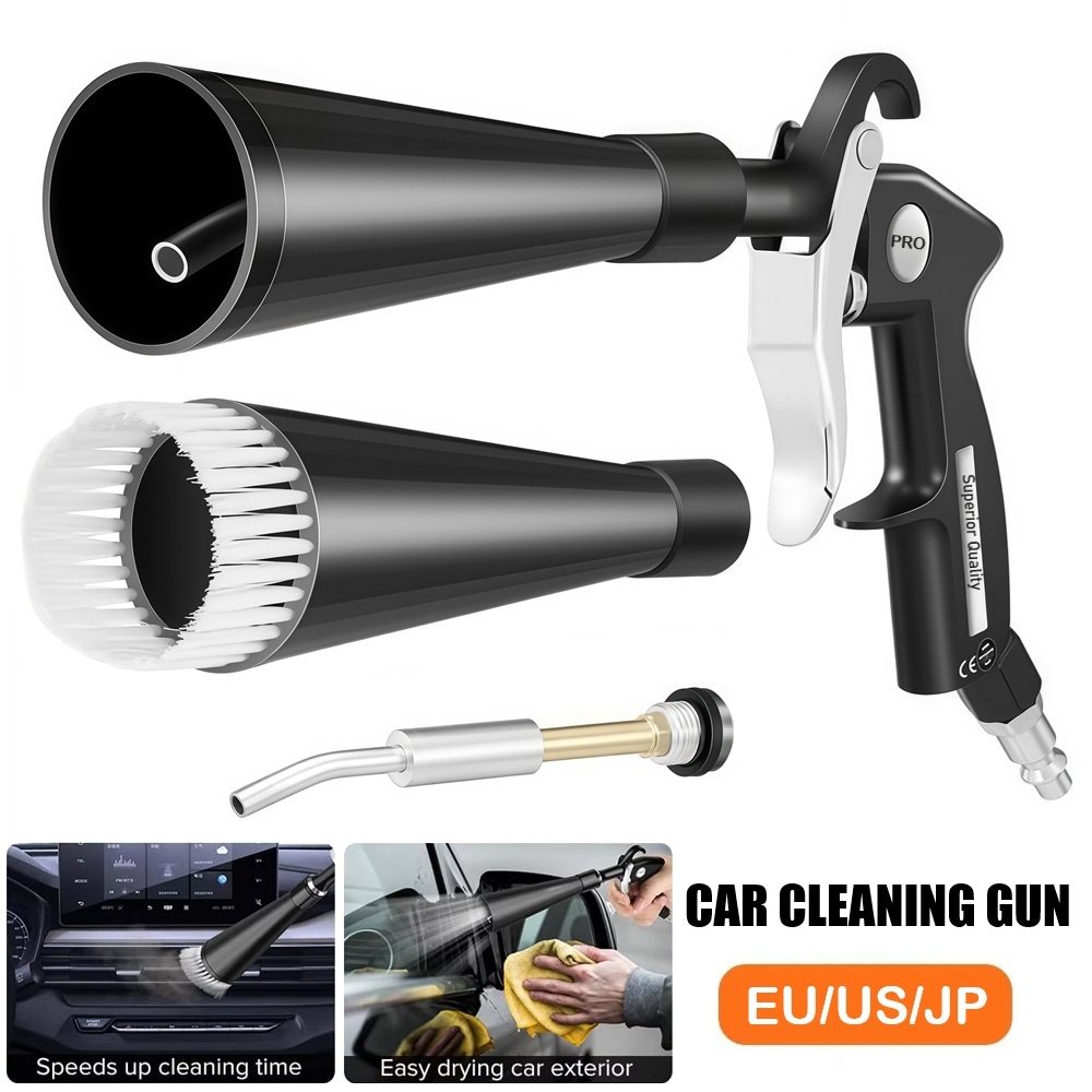 Dirt Brush Interior - 1 set hogedruk autoreinigingspistool, EU/US/JP standaard,