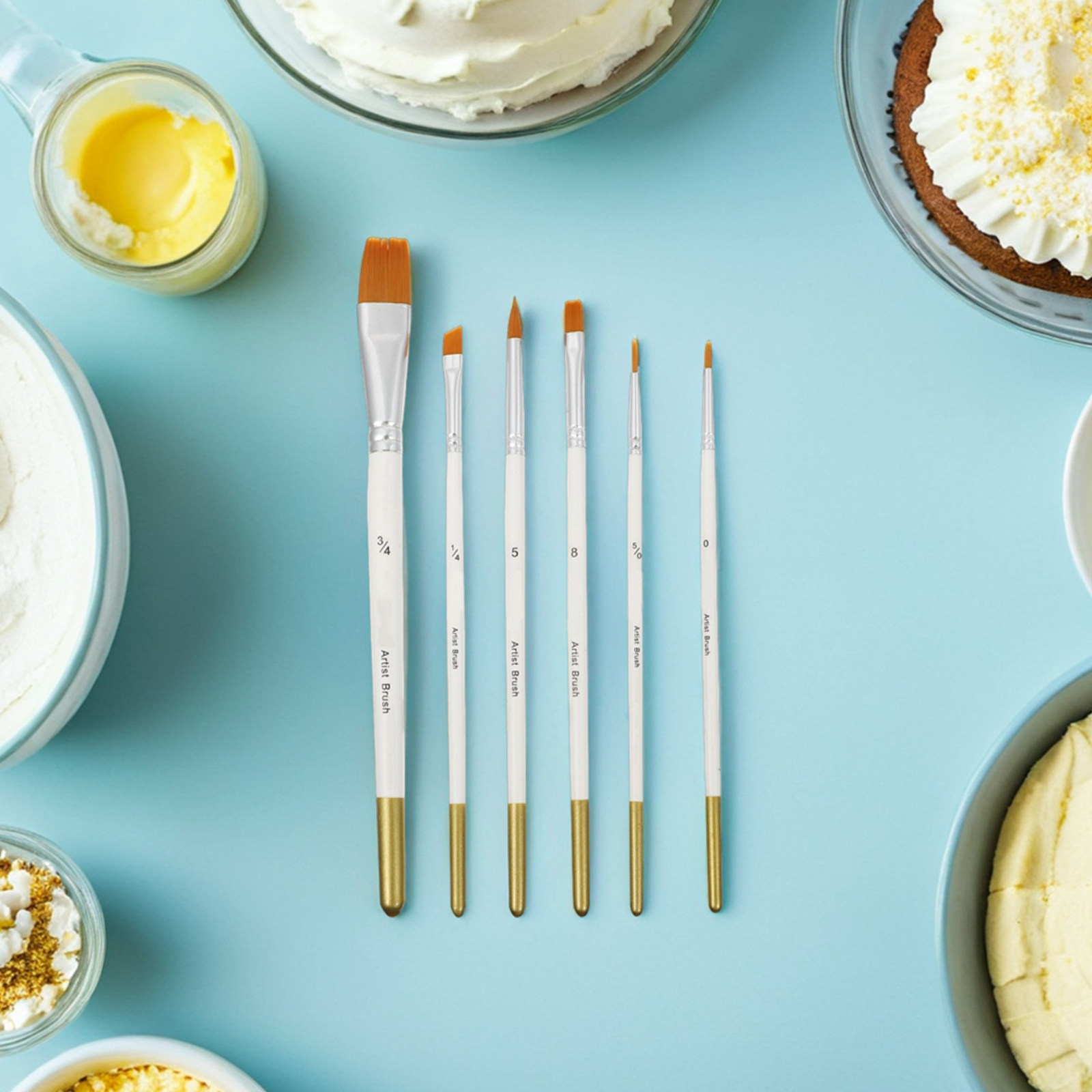 Detailing Brush Set - Set van 12 fondantpenselen voor het