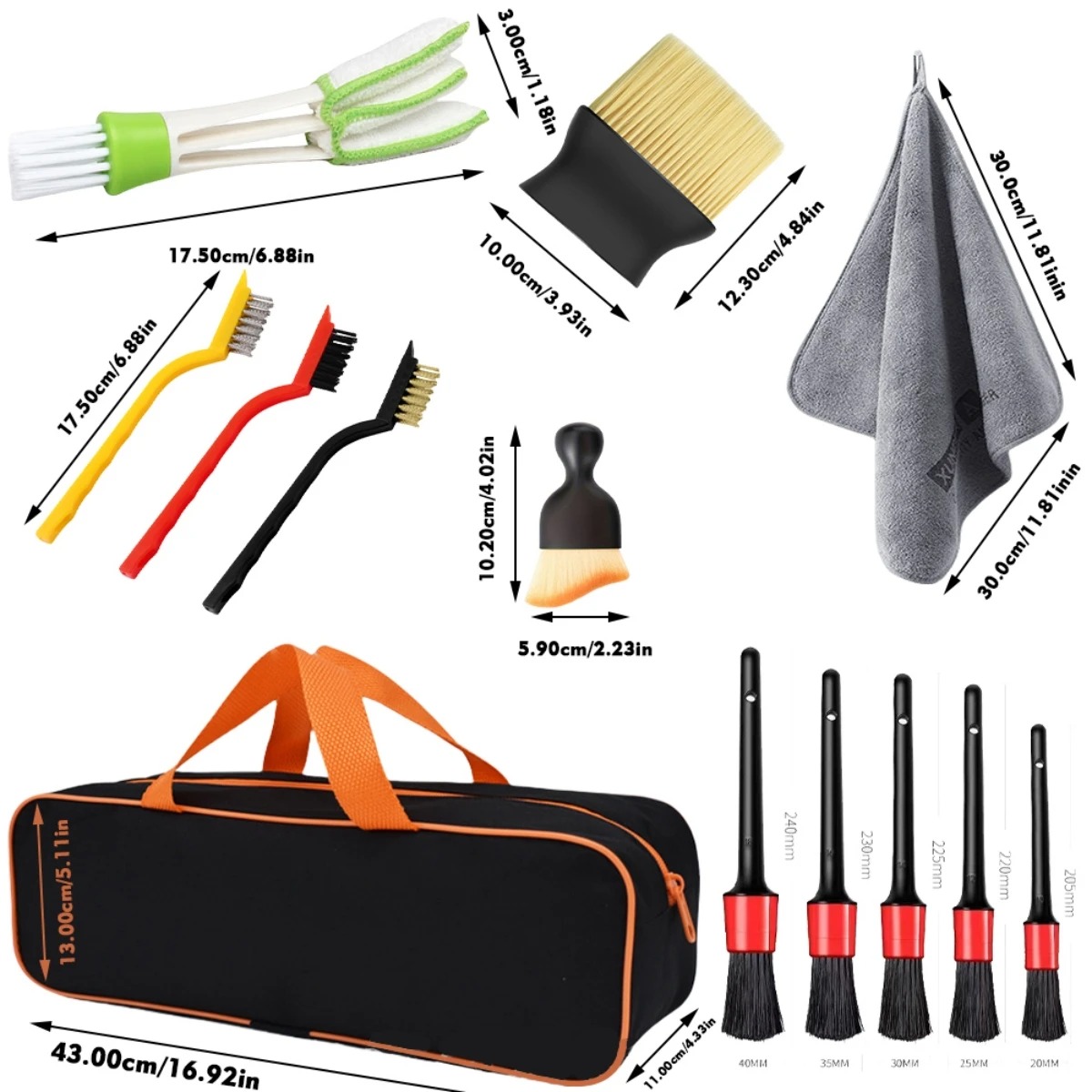 1-15-delige autoreinigingsbors - Dirt Brush Interior recensie en prijs