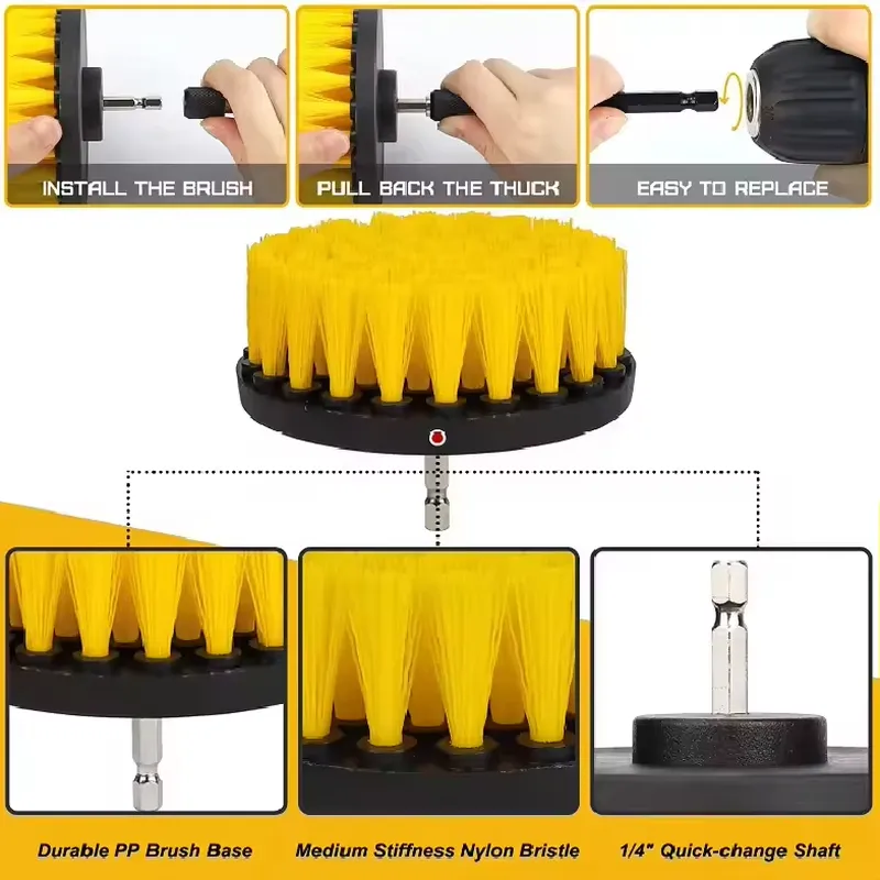 9-delige autowasset met reinig - Dirt Brush Interior recensie en prijs